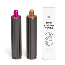 블레오 드라이기 노즐 호환 툴 양방향 롱 40mm C컬 물결 웨이브 고데기 스타일러 헤드, 핑크