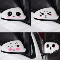 레이 스파크 사이드미러 주유구 표정 스티커 20대여성 첫차, 타입_옵션 01 1ea