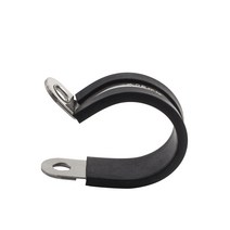 스텐주름관 304 스테인레스 스틸 고무 라이닝 P 클립 R 형 파이프 클램프 케이블 장착 호스 고정 브래킷, 13 Dia30(3pcs)