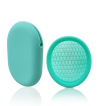 생리컵 생리컵추천 위생생리컵 플랫 핏 디자인의 월경 디스크 실리콘 월경 컵 기간 코파 여성용 실리콘 케이스 패드 대안, 푸른, 작은