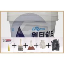 쌍곰 워터쉴드 16kg 속건성 도막 방수재 아쿠아디펜스 에코디펜스 wpm003 대용, 쌍곰 워터쉴드 16kg + 작업셋트