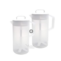 리빙월드 1+1 믹싱피쳐2L 2개묶음/ / 카페 마스터 믹싱피쳐 대용량 음료 제조 스타벅스 믹싱컵 커피카페용품