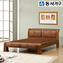 동서가구 LV 프리미엄 원목 퀸 흙침대 19종, 4.든해솔 Q흙침대(황토볼) (919144-2)브라운
