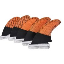 sup보드 전동서핑보드 신제품 UPSURF FCS 2 서핑 보드 핀 UK2.1 오렌지 유리 섬유 벌집 탄소 서프 핀 더, 한개옵션0