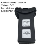 전동공구부품 7.4V 2800mah 배터리 SJR/C SJRC S70W RC 쿼드 콥터 예비 부품 액세서리 Li-po 충전식, [01] 1PCS