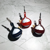 골프공 케이스 ITALY 가죽 각인 이니셜 파우치, 일반 압인, 초코