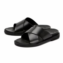 CUSTOMADE 3.5cm 소가죽 크로스 슬리퍼 바넷CR0023