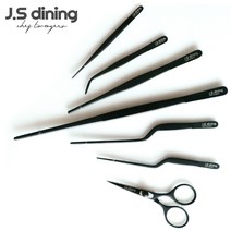제이에스다이닝 조리용 요리핀셋, 4-1 30cm 일자형 실버, 각인신청 O