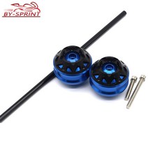 튜닝 TMAX560 오토바이 리어 크래시 CNC For - 액세서리 휠 캡 슬라이더 YA, Rear blue wheel