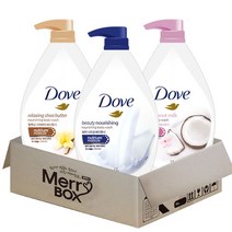 도브 뷰티너리싱 + 릴랙싱쉐어버터 + 스위트코코넛밀크 3종, 1L, 1세트