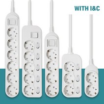 위드아이엔씨 국산 멀티탭 2구 3구 4구 5구 6구 멀티콘센트 [안전커버 증정], 접지형 3구멀티탭, 3M, 1개