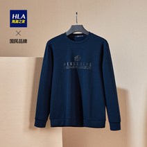 가을티셔츠패션 HLA 파도 집 스타일리쉬 꽃무늬 심플 라운드넥긴팔티 공기층 원단 이지 피부 친화 맨투맨 2575933295