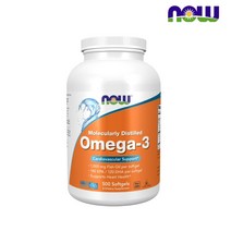 NOW Foods 나우푸드 오메가3 1000mg 500 소프트젤, 1개, 500정