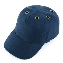 하드 모자 헬멧 야구 모자 스타일 하드 모자 작업 공장 머리 보호 작업 안전 여름, six holes navy blue