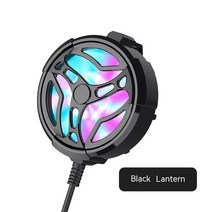 공냉식칠러 냉각기 CHILLER 범용 RGB 미니 폰 냉각 팬 USB 라디에이터 게임 쿨러 I S 삼성 X 샤오미 R edmi H 화웨이 노바 호환, 1.Black