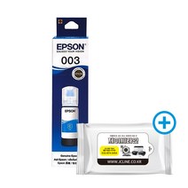 엡손 EPSON 정품잉크 T00V L1110 L3100 L3101 L3110 L3150 L5190, 정품_T00V200 파랑+항균물티슈, 1개