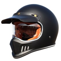 티티앤코 할리 오토바이 헬멧 소두핏 풀페이스 헬맷, 매트-블랙-클리어