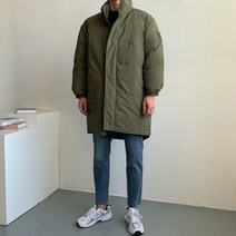 남성용 한겨울 패딩 점퍼 롱 파카 남자 카키 야상 방한 자켓 옷 코디