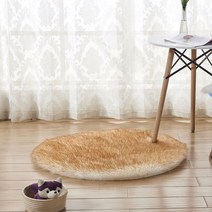 Nesea 가을과 겨울 가정용 호주 양모 모조 카펫 라운드 매트