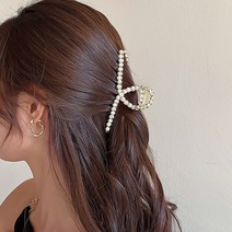 RANUNSTYLE 진주 헤어핀 집게핀 여성 올림머리