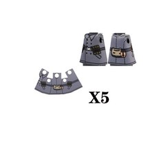 레고호환 부품 블럭 블록 피규어 군사 액세서리 코트 빌딩 독일 소련 육군 우리 군인 의류 망토 무기 벽돌 장난감, b16-16-1-5pcs