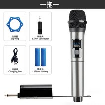 아이돌 마이크 무선 2 채널 uhf 고정 주파수 파티 가라오케 교회 쇼 회의를위한 전문 핸드 헬드, 마이크 1개
