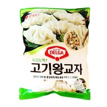 롯데 육즙 듬뿍 고기 왕교자 만두 1050gx2봉지 무료배송/냉동 에어프라이어 반찬 군만두 찐만두 만두국 명절 야식 안주 반찬 간식, 2봉지