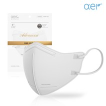 [10매입] 아에르 어드밴스드 KF94 [화이트/블랙/그레이] - 50매 이상 구매시, L, 블랙