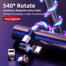 마그네틱/ LED 마그네틱 / 줄꼬임 케이블 메탈케이블 고속충전케이블, 5핀커넥터 micro