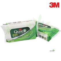 손소독제티슈 쿼트플러스 살균티슈 80매 항균물티슈 소독 세균제거 욕실청소도구, 3M 쿼트플러스 살균티슈 80매입, 3M 쿼트플러스 살균티슈(80매입)