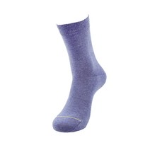 PL-010 삭스핏 블루 멜란지 플레인 크루삭스 아동양말 초등학생양말 (210-230mm)