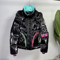 유광점퍼 패딩 오리털 은색점퍼