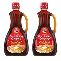 펄밀링 오리지널 팬케이크 시럽 710ml x2개 구 언트제미마 Pearl Milling