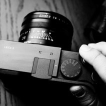 [해외] Leica q (typ 116) 용 thumb grip thumb rest 핫슈 커버, 중국 검정