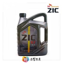 쇼핑브로 지크 ZIC 휘발유 가솔린 LPG 겸용 엔진오일 X7 4리터 합성엔진오일 5W30