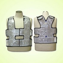 브랜드없음 경찰 조끼 교통 신호수 안전 고휘도 곤색 X반도 KC-22, Free