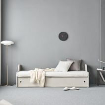 쎄라비리빙 에펠 슬라이딩도어 가드형 데이베드 침대 + 매트리스 세트 방문설치, 그레이