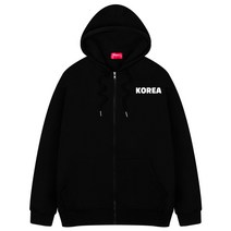 오리지널데이 KOREA 국뽕 프린팅 후드집업 남자 여자 커플 시밀러룩 세미오버핏 빅사이즈 5color OHA_0034 OHA_0034