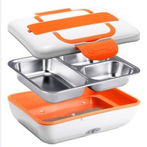 업소용보온밥통 대용량밥솥 대형 업소용전기밥솥 35인용 15인용 20인용 취반기 대형찜기 10인용 휴대용 자동차 트럭 전기 난방 도시락 여행 음식 따뜻한 히터 저장 용기 스틸, 주황색, 220v