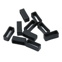 여성팔찌시계 고무 시계 스트랩 벨트 홀더 10 개 14-22MM 잠금 교체 루프 밴드 키퍼 보안 리테이너 링 액세서리