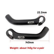 로드 MTB 자전거 핸들바 부품 UNO 알루미늄 합금 산악 자전거 핸들 바 1 쌍 보조 라이딩 호른 레스트 핸들 바 마운틴 바이크 액세서리 바 엔드, 03 22.2x143mm 1pair