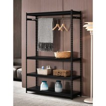 골드 스탠드 행거 철제 가정용 옷걸이 튼튼한 수납 선반 인테리어, L