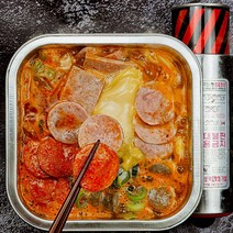 햄폭탄 의정부 즉석 부대찌개 1kg 2인분 밀키트 캠핑요리 초간편요리, 부대찌개 밀키트 1kg