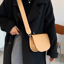 에블 대박걸 라운딩 소프트 디자인 반달 넓은 바디 스트랩 여자 크로스백 핸드백 3color