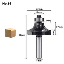 밀링커터날 공작 척 공구홀더 xcan 8mm 섕크 트리머 ceaning 플러시 트림 우드 라우터 비트 스트레이트 엔드 밀 tungsten milling cutters for, 16번