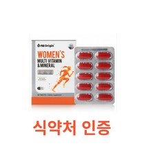 엔젯오리진 우먼즈 멀티비타민&미네랄 60정 여자 종합비타민 미네랄 영양제 영양 보충제 비타민B 1 2 6 12 컴플렉스 아연 엽산 비오틴 셀레늄 철분 포우먼 20대 30대 40대, 60캡슐X4개