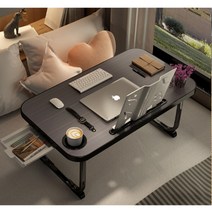 이동식 다용도 보조테이블 1인식탁 좁고긴탁자 노트북책상 원룸밥상 접이식, 화이트