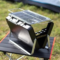 수납가방 일체형 그릴 화로대/청소솔 캠핑필수품 펜션준비물 캠핑그릴