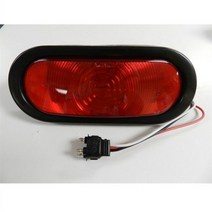 카라반트레일러 트레일러 트럭 레드 밀봉 6 타원형 정지 회전 테일 라이트 그로멧 및 피그 자동차 액세서리 1 개 167666, 1set, CHINA