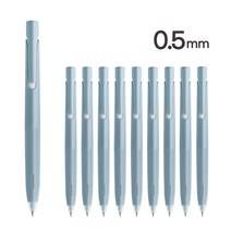 제브라 블렌 볼펜 0.5mm 10p, 라이트블루(바디) + 블랙(잉크), 1세트